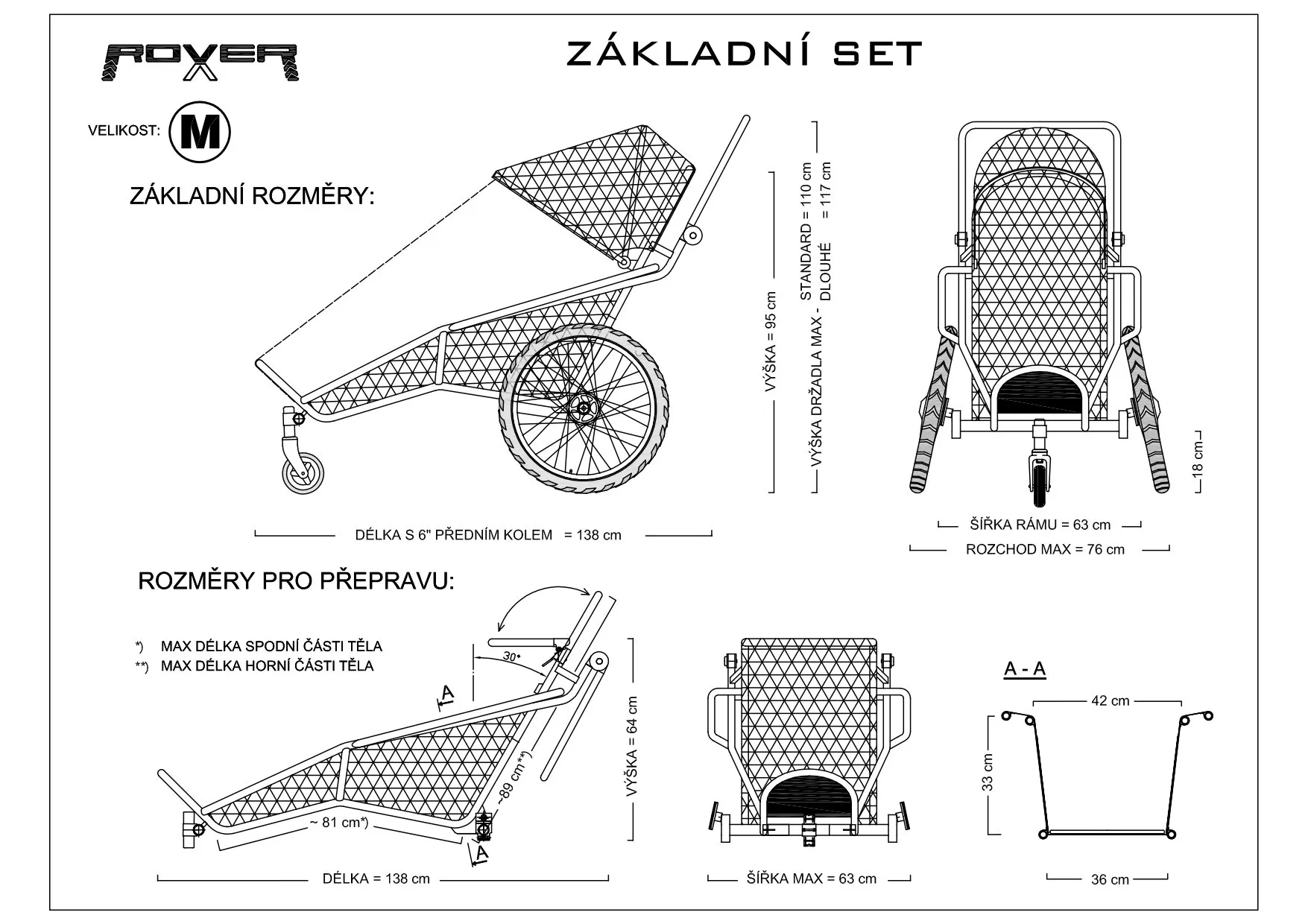 Technical drawing — Standard M Standard M